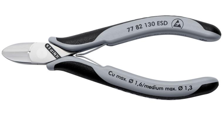 1001607085 Electronics diagonal cutters ESD 130 mm Article 77 82 130 ESD