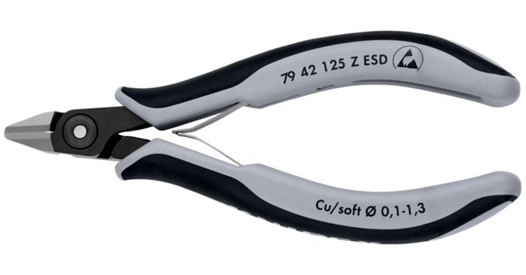 1001508040 Precision electronics diagonal cutters ESD 125 mm Article 79 42 125 Z ESD