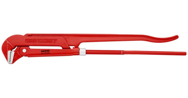 1001594303 Pipe wrench 90 degrees red powder coated 650 mm Article 83 10 030