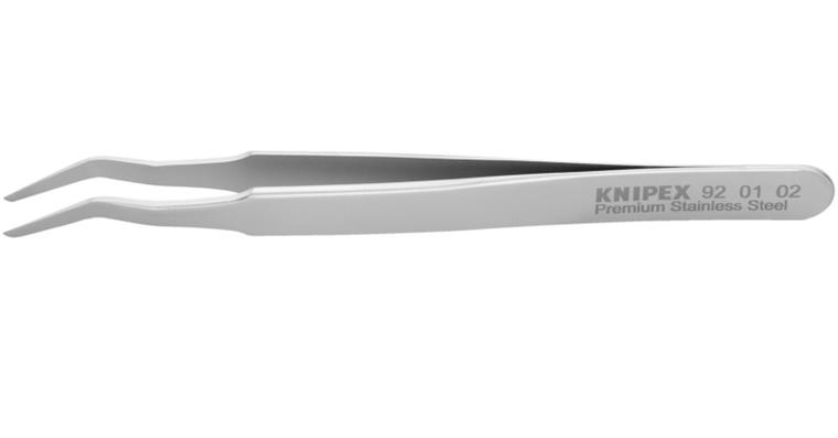 1001500900 SMD precision tweezers, stainless steel, smooth 120 mm Item number 92 01 02