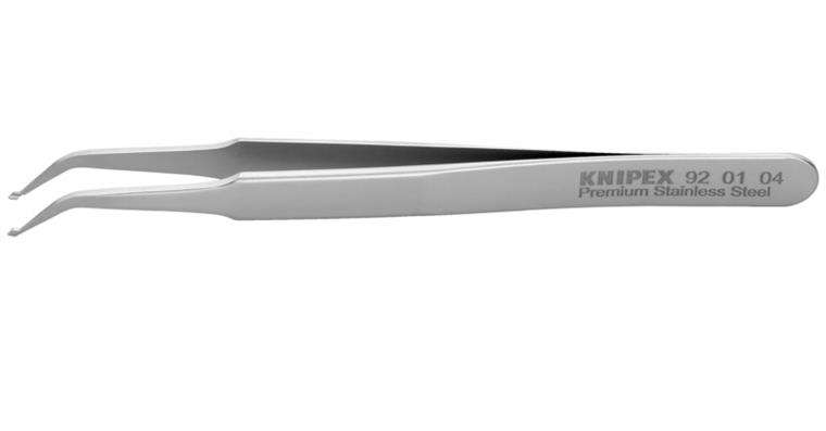 1001500902 SMD precision tweezers, stainless steel, smooth 115 mm Item number 92 01 04