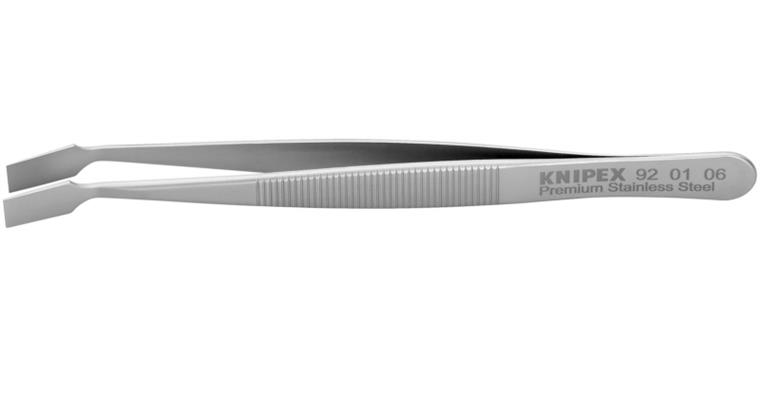 1001500904 Universal tweezers stainless steel serrated 120 mm Item number 92 01 06