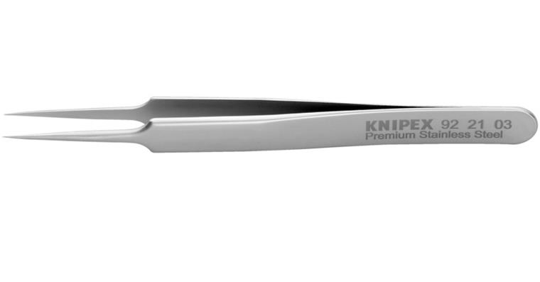 1001500921 Precision tweezers stainless steel smooth 110 mm Item number 92 21 03