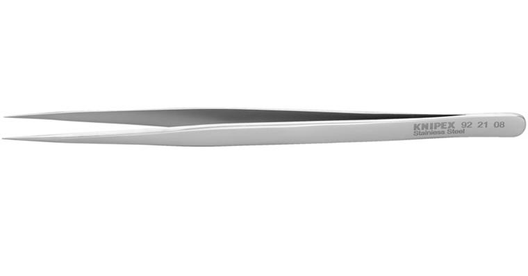 1001500927 Universal tweezers, stainless steel, smooth 140 mm Item number 92 21 08