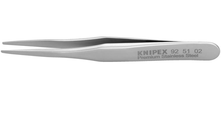 1001500932 Mini precision tweezers stainless steel smooth 70 mm Item number 92 51 02