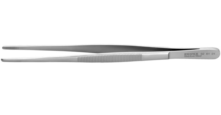 1001500933 Universal tweezers stainless steel serrated 200 mm Item number 92 61 01