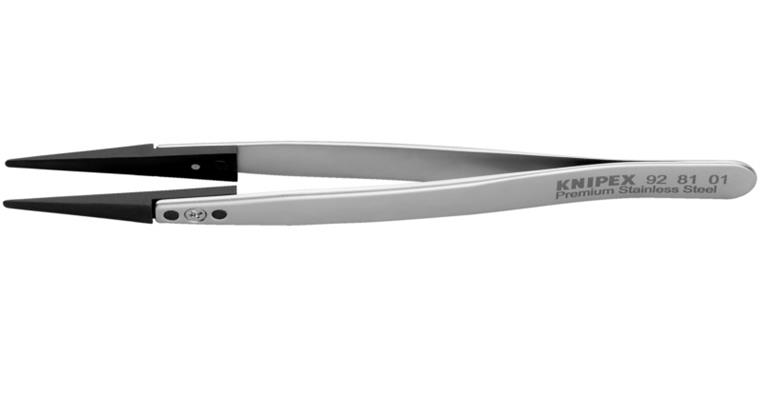 1001500935 Tweezers with interchangeable tips ESD smooth 130 mm Item number 92 81 01