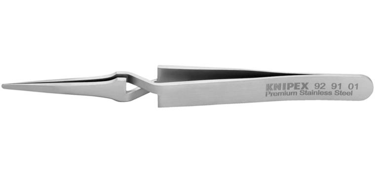 1001500945 precision cross tweezers stainless steel smooth 120 mm Article number 92 91 01
