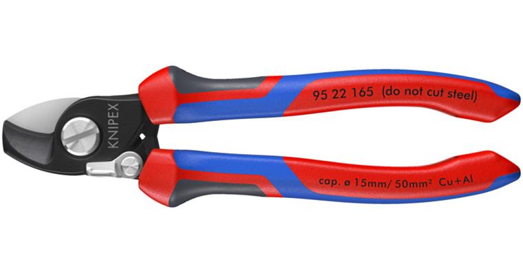 1001600821 Cable shears with opening spring Comfort grip 180 mm Article 95 22 165