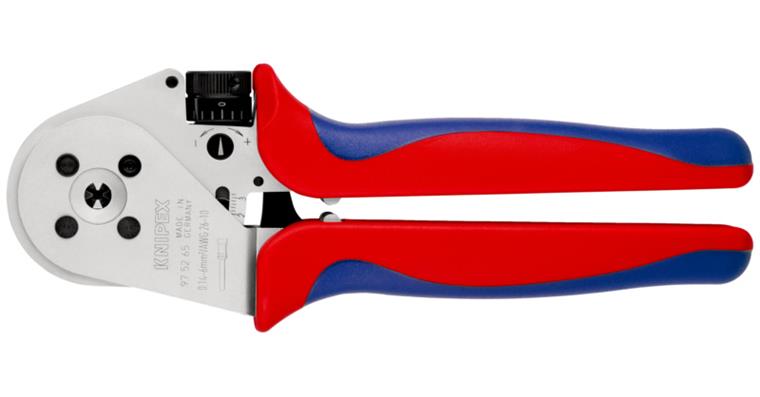 1001600467 Four-prong crimping pliers chrome-plated 230 mm Article 97 52 65