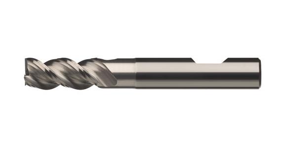 VHM Schaftfräser ALU UNB 45° Gr.M HB Z2 mit Freistellung Ø 16mm
