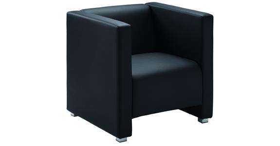 Sessel Basic Plus H700xB700xT700 mm Sitzhöhe 420 mm Kunstleder schwarz