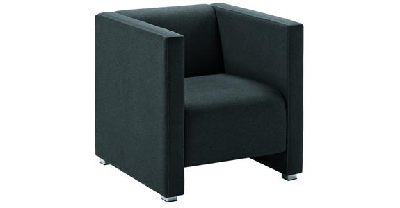 Sessel Basic Plus H700xB700xT700 mm Sitzhöhe 420 mm Stoff anthrazit