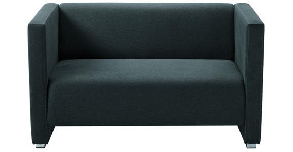 Sofa Basic Plus H700xB1250xT700 mm Sitzhöhe 420 mm Stoff anthrazit