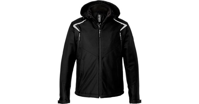 1093036875 BODYFORCE, zimní softshellová bunda, černá, velikost XXL
