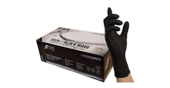 Nitril-Einmalhandschuh Black Wave 8320 Box = 100 Stück Gr.M