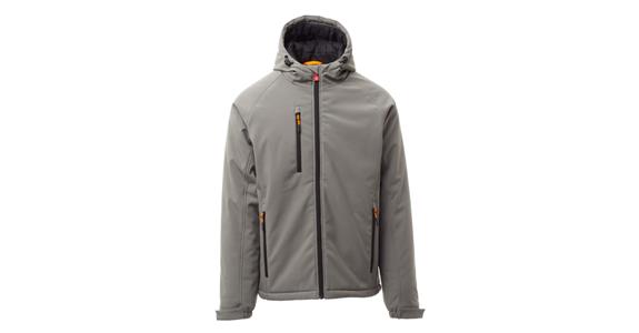Winter-Softshell-Jacke Gale Pad hellgrau Gr.S