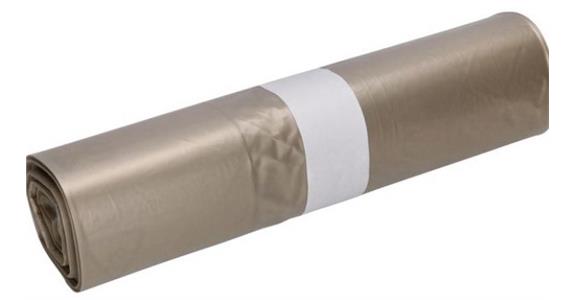 Refuse bags 70 litres green-transparent high-strength design 50 µm roll 25 bags