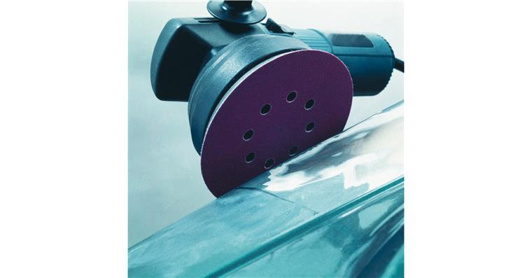 1001434401 Universal corundum velcro disc KSS diameter 125 A240 8 suction holes