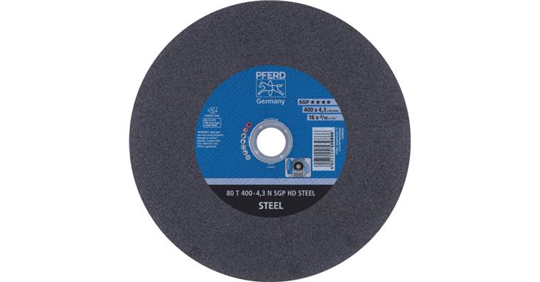 1001433763 stationary cut-off wheel T 400x4.3x40mm soft HD STEEL for steel 100m/s