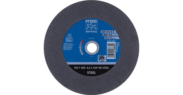 1001429313 Stationary cut-off wheel T 400x4.6x40mm hard HD STEEL for steel 100m/s
