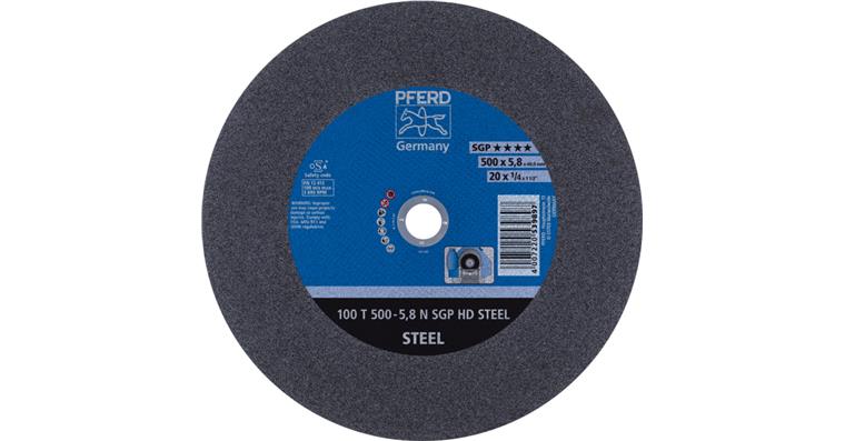 1001429315 Stationary cutting-off wheel T 500x5.8x40mm medium hard HD STEEL steel 100m/s