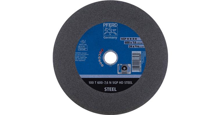 1001429317 Stationary cutting-off wheel T 600x7.6x60mm soft HD STEEL for steel 100m/s