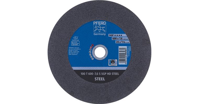 1001439399 Stationary cut-off wheel T 600x7.6x60mm hard HD STEEL for steel 100m/s