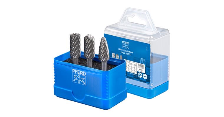 1001441594 carbide burr set 1907 INOX 3-piece diameter 12 mm shank 6 mm