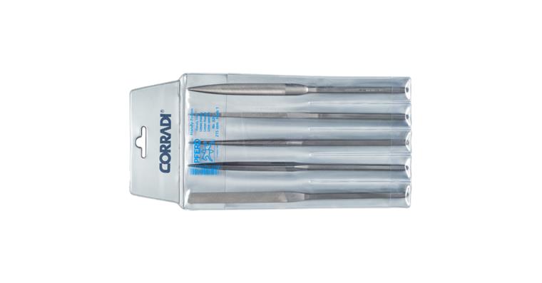 1001425986 precision handy file set 5-piece set 215 mm Swiss cut 1 medium