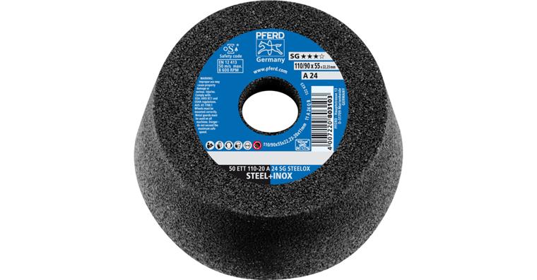 1001436784 cup grinding wheel ETT 110x20x22.23 mm A24 performance line SG STEELOX for steel
