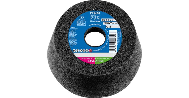 1001429230 cup wheel ETT 110x20x22.23 mm C16 performance line SG CAST STONE for cast iron