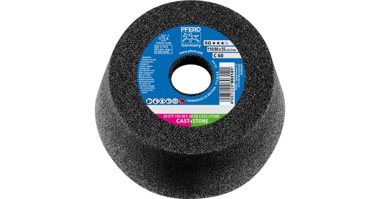 1001436787 cup wheel ETT 110x20x22.23 mm C60 performance line SG CAST STONE for cast iron