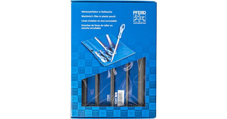 1001436308 workshop file set WRU 5-piece in roll bag 200mm cut 1 coarse