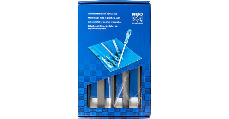 1001436311 workshop file set WRU 5-piece in roll bag 250mm cut 1 coarse