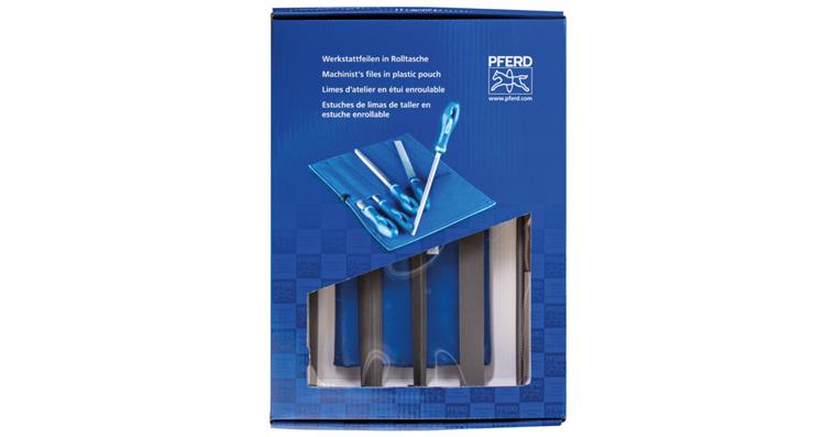 1001436312 workshop file set WRU 5-piece in roll bag 250mm cut 2 universal