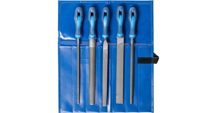 1041100108 workshop file set WR 5-piece in roll bag 250mm cut 3 fine machining