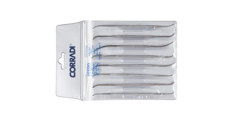 1001425987 precision fluted file set type 575 150mm Swiss cut 0 coarse 8-piece set