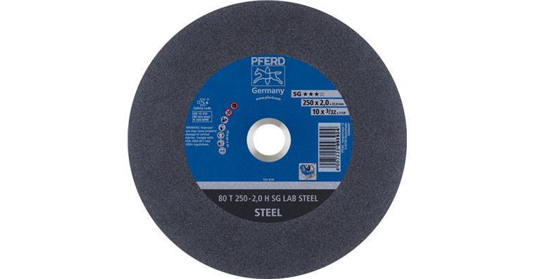 1001440646 laboratory cut-off wheel T 250x2x32 mm performance line SG LAB STEEL for steel