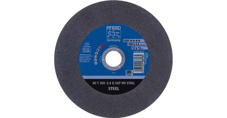 1001429306 Stationary cut-off wheel T 300x3.4x25.4 mm medium hard HD STEEL steel 80m/s