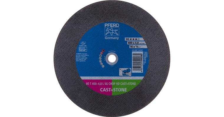 1001433782 cutting-off wheel T 400x4.0x25.4 mm performance line SG CHOP HD CAST STONE cast iron