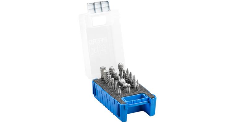 1001426532 HSS burr set 83 18-piece serration 3 diameter 12/8/6mm shank 6mm