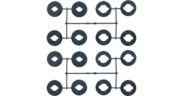 1001434678 adapter set AK for round brushes unknotted narrow with bore 31.8 16-piece