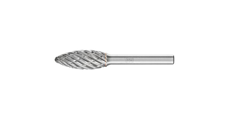 1001437321 carbide burr STEEL Flame B diameter 12x30mm shank 6mm