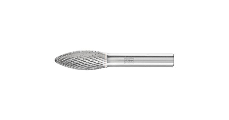 1001435975 carbide burr TOUGH Flame B diameter 12x30mm shank 8 mm