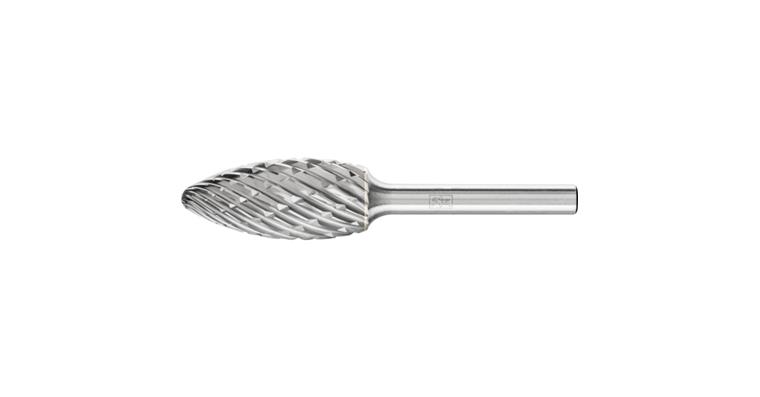 1001437928 carbide burr STEEL Flame B diameter 16x35 mm shank 6 mm