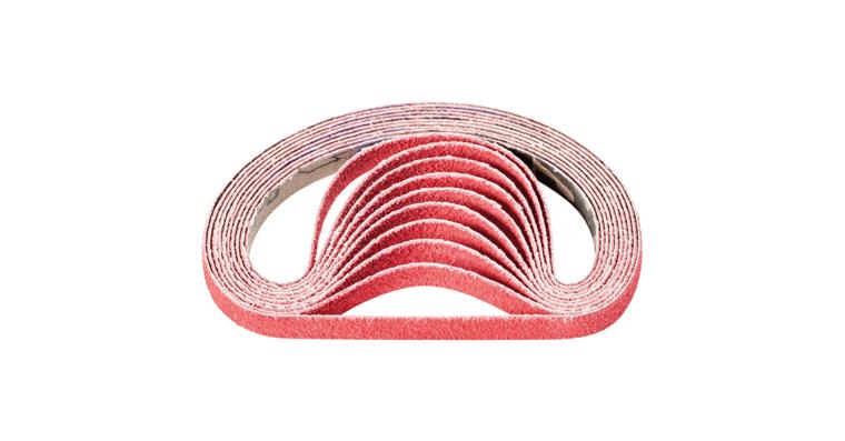 1001436683 ceramic grain abrasive belt BA 10x330mm CO-COOL60 for grinding stainless steel