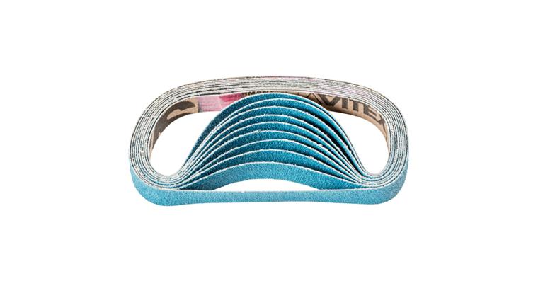 1001434708 zirconium abrasive belt BA 12x330mm Z80 for high stock removal with belt grinder