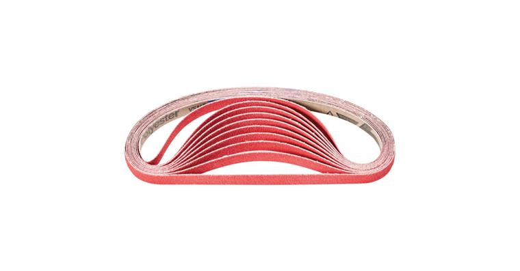 1001436696 ceramic grain abrasive belt BA 12x520mm CO-COOL80 for grinding stainless steel