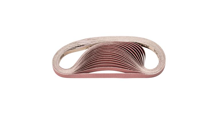 1001435462 corundum sanding belt BA 12x520mm A180 for use with belt sander 100
